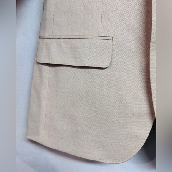 The Black Tux Tan Suit Merino Wool Wedding Event Suit - Picture 8 of 16